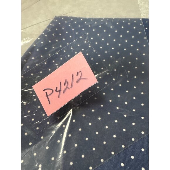 Blue & White Polka Dot Fabric 1/2 yard x 44" Sewing Quilting - Picture 4 of 4